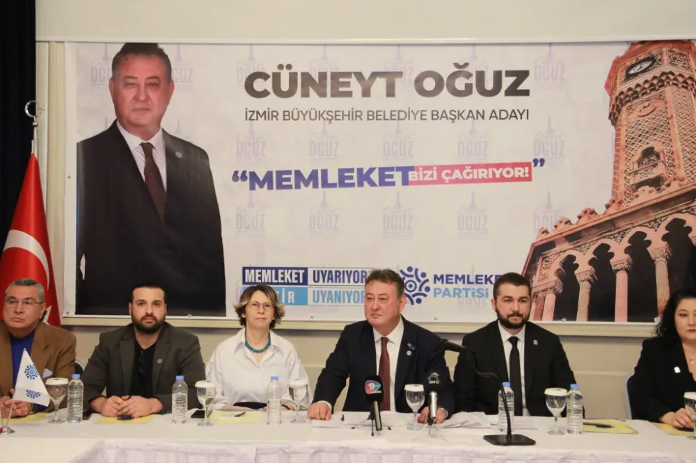 MEMLEKET Partisi İzmir Büyük Şehir Belediye Başkan Adayı Cüneyt Oğuz:Basın Mensupları ile  Bir araya geldi