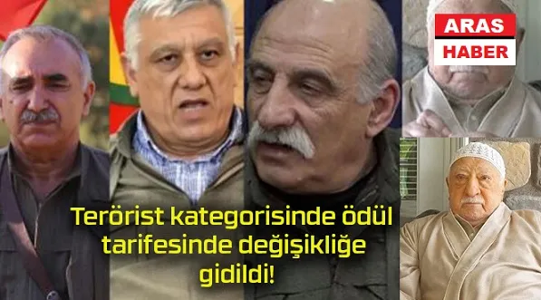 İçişleri Bakanlığı, terörist kategorisinde ödül tarifesini değiştirdi