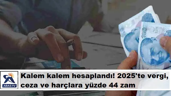 2025 yılında vergilere büyük zam geliyor...