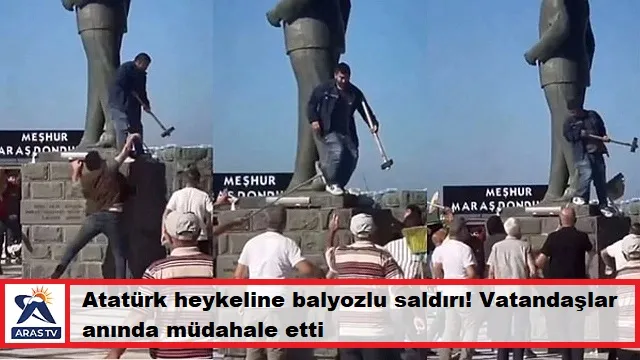 YURT GENELİNDE MECZUPLAR TARAFINDAN ATATÜRK HEYKELLERİNE SALDIRILAR DEVAM EDİYOR