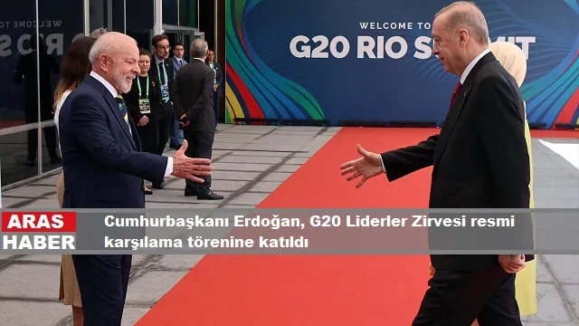 Cumhurbaşkanı Erdoğan, G20 Liderler Zirvesi resmi karşılama törenine katıldı