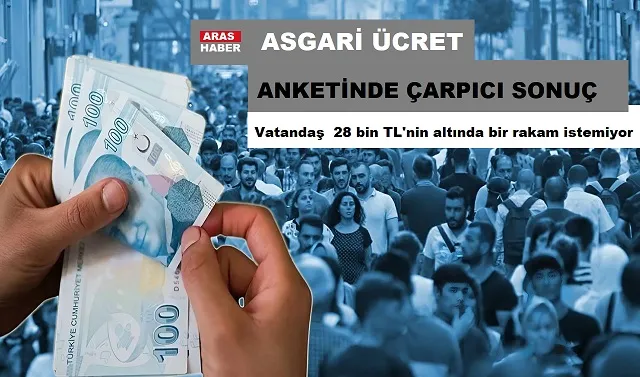 Asgari ücret anketinde çarpıcı sonuç: 