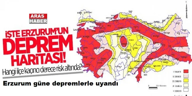 Erzurum güne depremlerle uyandı