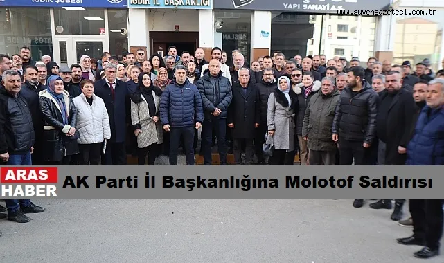 AK Parti İl Başkanlığına Molotof Saldırısı