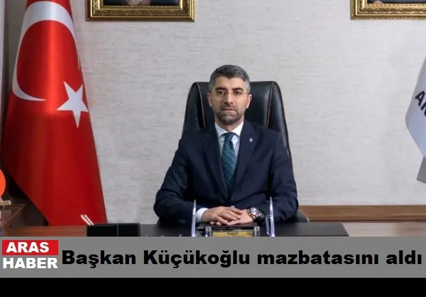 Başkan Küçükoğlu mazbatasını aldı