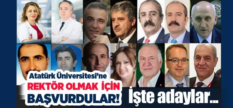 Elimize ulaşan başvuru listesinde profesör adaylar şu şekilde yer alıyor: