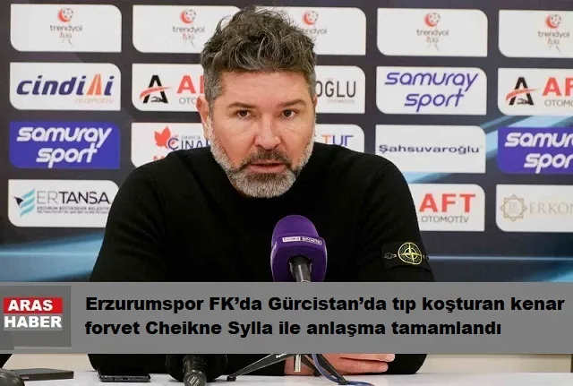 Erzurumspor FK’da Gürcistan’da tıp koşturan kenar forvet Cheikne Sylla ile anlaşma tamamlandı