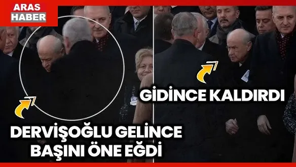 Bahçeli ile Dervişoğlu arasında gergin anlar