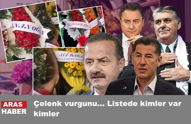 Çelenk vurgunu... Listede kimler var kimler