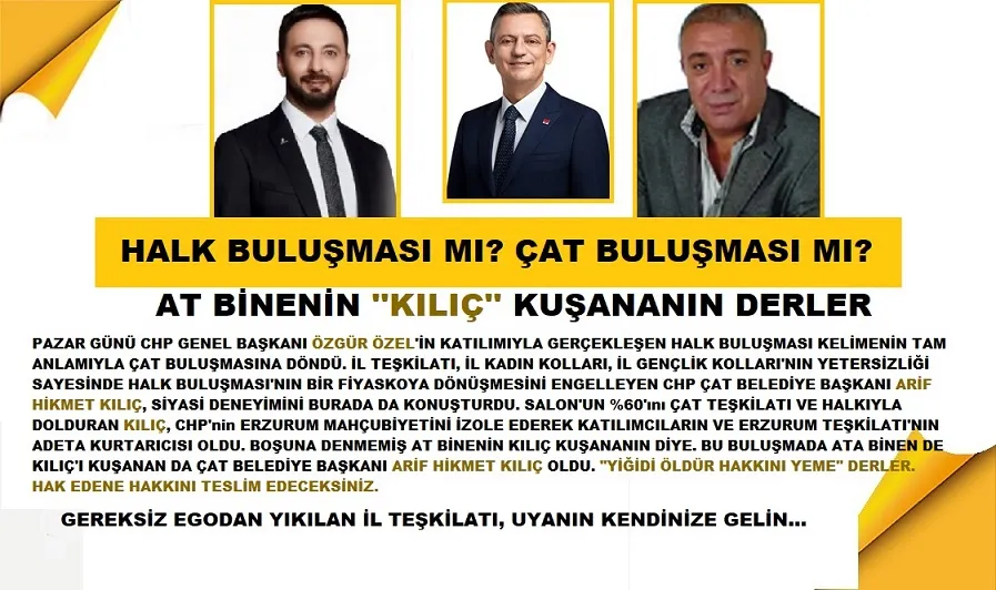 HALK BULUŞMASI MI? ÇAT BULUŞMASI MI?