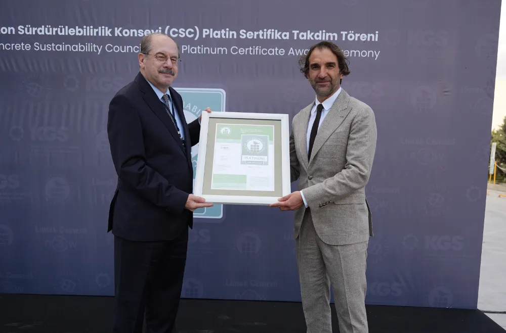 Türkiye’nin ilk ‘Platin’ CSC Sertifikalı çimento fabrikası!
