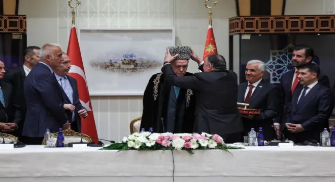 Cumhurbaşkanı Erdoğan DATÜB heyetini kabul etti