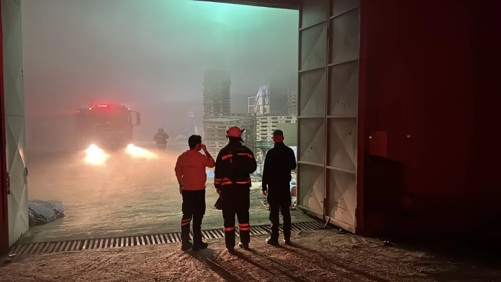 Edirne’de Palet Fabrikasında Yangın: Can Kaybı Yok