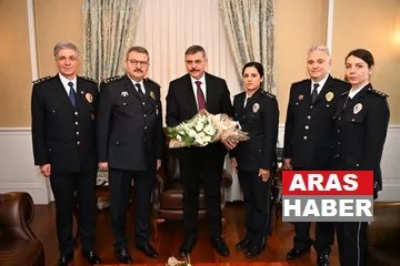 Vali Mustafa Çiftçi, Polis Teşkilatı Mensuplarını Kabul Etti