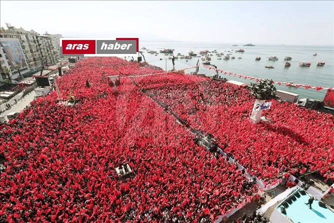Milyonlar Türk bayrakları ile Gündoğdu