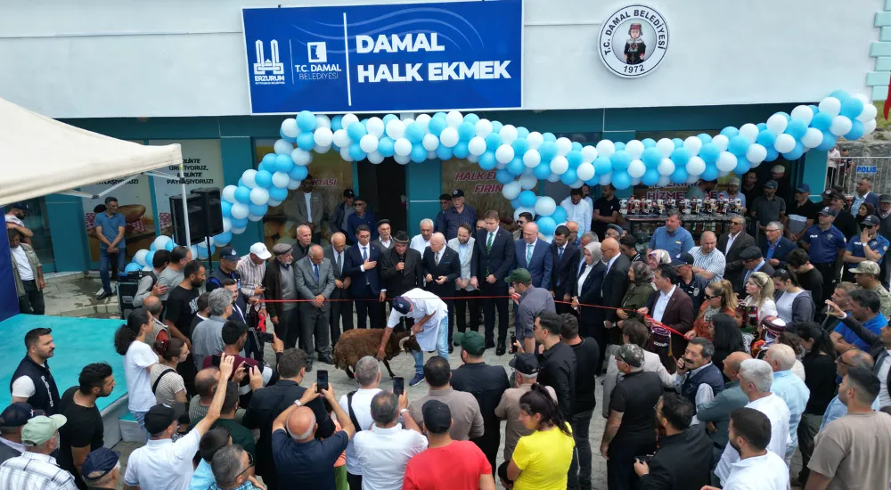 ERZURUM BÜYÜKŞEHİR BELEDİYESİ DAMAL’DA HALK EKMEK FIRINI AÇTI